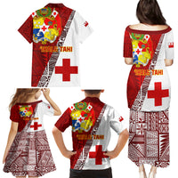 Tonga Rugby Family Matching Puletasi Dress and Hawaiian Shirt Tongan Go 2023 World Cup - Wonder Print Shop