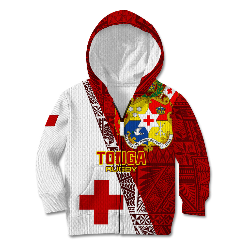 Tonga Rugby Kid Hoodie Tongan Go 2023 World Cup - Wonder Print Shop