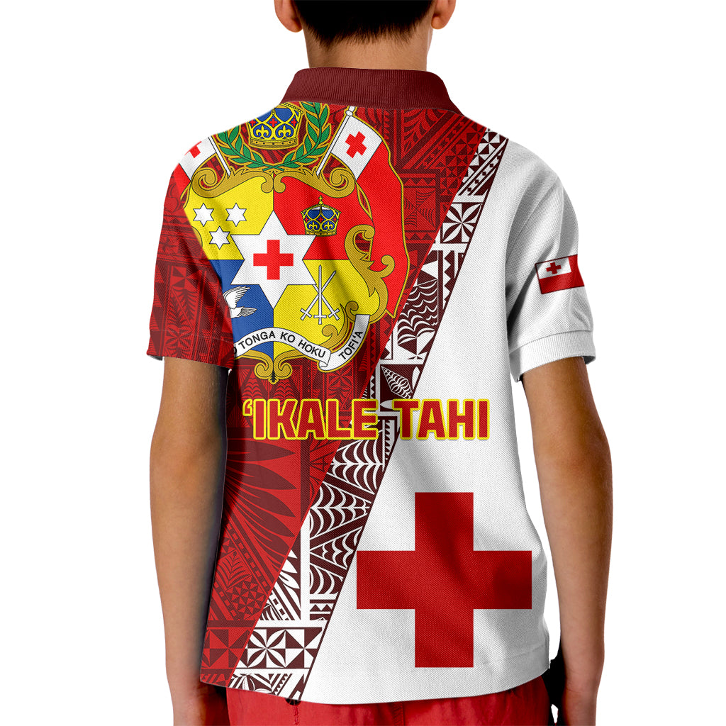 Tonga Rugby Kid Polo Shirt Tongan Go 2023 World Cup - Wonder Print Shop