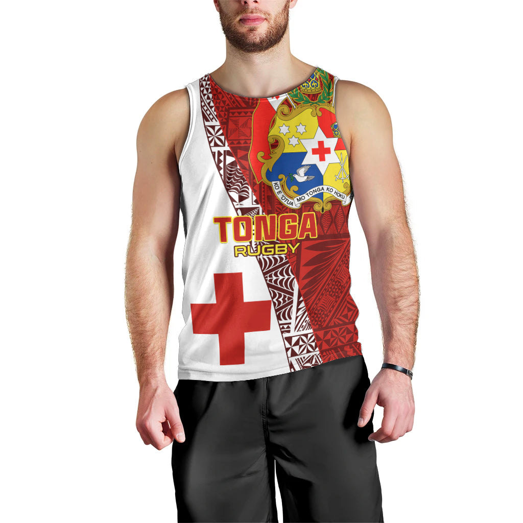 Tonga Rugby Men Tank Top Tongan Go 2023 World Cup - Wonder Print Shop