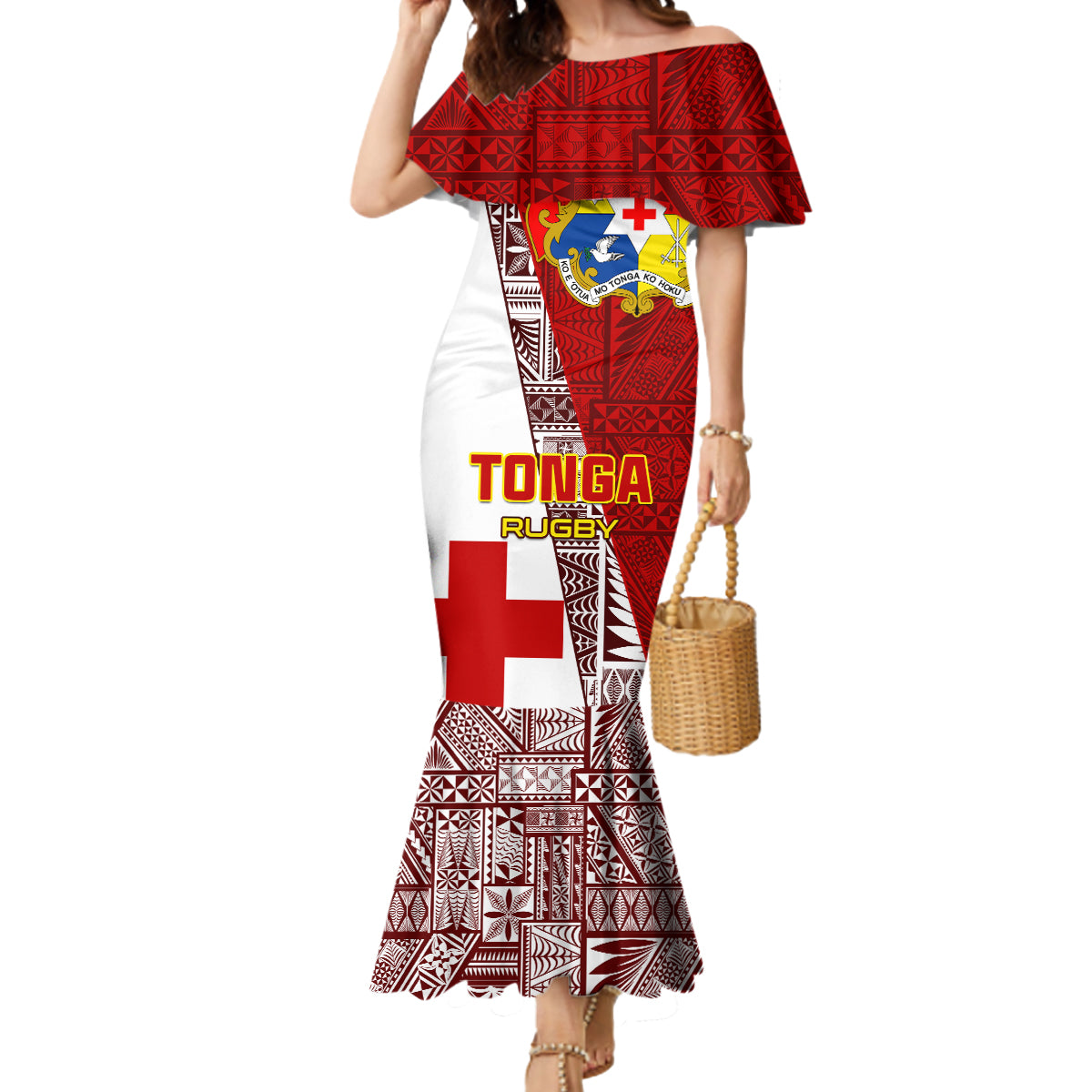 Tonga Rugby Mermaid Dress Tongan Go 2023 World Cup - Wonder Print Shop