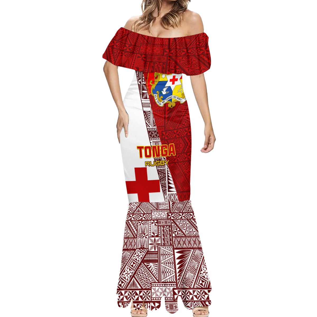 Tonga Rugby Mermaid Dress Tongan Go 2023 World Cup - Wonder Print Shop