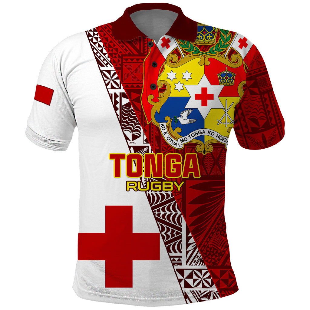 Tonga Rugby Polo Shirt Tongan Go 2023 World Cup - Wonder Print Shop