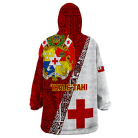 Tonga Rugby Wearable Blanket Hoodie Tongan Go 2023 World Cup - Wonder Print Shop
