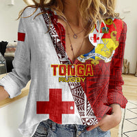 Tonga Rugby Women Casual Shirt Tongan Go 2023 World Cup - Wonder Print Shop