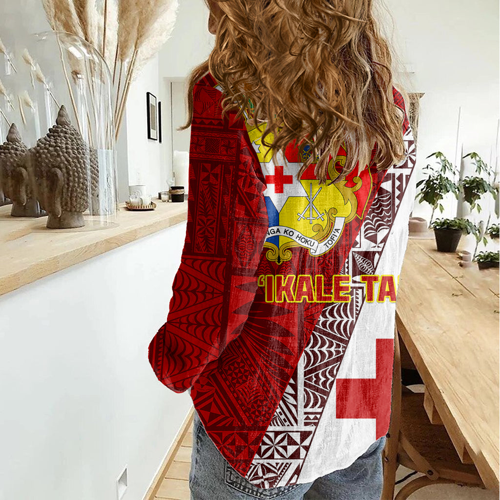 Tonga Rugby Women Casual Shirt Tongan Go 2023 World Cup - Wonder Print Shop