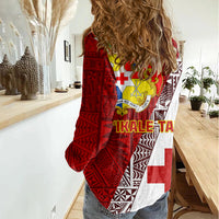 Tonga Rugby Women Casual Shirt Tongan Go 2023 World Cup - Wonder Print Shop