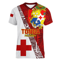 Tonga Rugby Women V Neck T Shirt Tongan Go 2023 World Cup - Wonder Print Shop