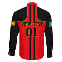 Personalised Carlos Sainz 55 Family Matching Off Shoulder Long Sleeve Dress and Hawaiian Shirt 2023 Singapore GP - Wonder Print Shop