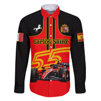 Personalised Carlos Sainz 55 Family Matching Puletasi Dress and Hawaiian Shirt 2023 Singapore GP - Wonder Print Shop