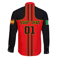 Personalised Carlos Sainz 55 Family Matching Short Sleeve Bodycon Dress and Hawaiian Shirt 2023 Singapore GP - Wonder Print Shop