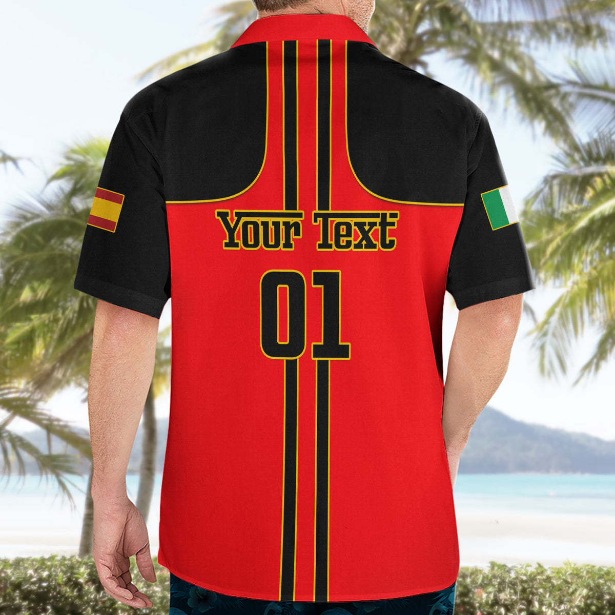 Personalised Carlos Sainz 55 Hawaiian Shirt 2023 Singapore GP - Wonder Print Shop