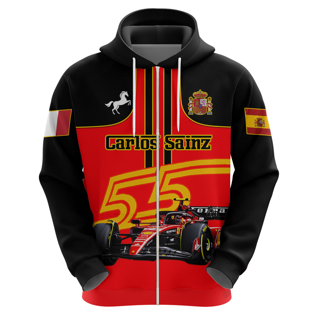 Personalised Carlos Sainz 55 Hoodie 2023 Singapore GP - Wonder Print Shop