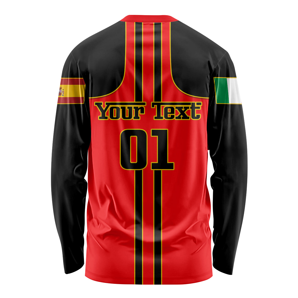 Personalised Carlos Sainz 55 Long Sleeve Shirt 2023 Singapore GP - Wonder Print Shop