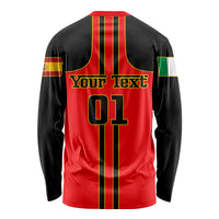 Personalised Carlos Sainz 55 Long Sleeve Shirt 2023 Singapore GP - Wonder Print Shop