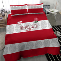 Custom England Rugby Bedding Set The Red Rose Champion World Cup 2023 - Wonder Print Shop