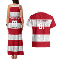 Custom England Rugby Couples Matching Tank Maxi Dress and Hawaiian Shirt The Red Rose Champion World Cup 2023 - Wonder Print Shop