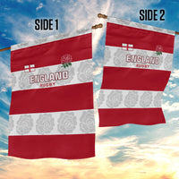 Custom England Rugby Garden Flag The Red Rose Champion World Cup 2023 - Wonder Print Shop