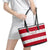 Custom England Rugby Leather Tote Bag The Red Rose Champion World Cup 2023 - Wonder Print Shop