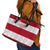 Custom England Rugby Leather Tote Bag The Red Rose Champion World Cup 2023 - Wonder Print Shop
