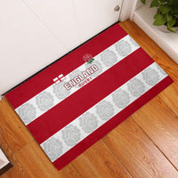 Custom England Rugby Rubber Doormat The Red Rose Champion World Cup 2023 - Wonder Print Shop