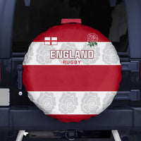 Custom England Rugby Spare Tire Cover The Red Rose Champion World Cup 2023 - Wonder Print Shop