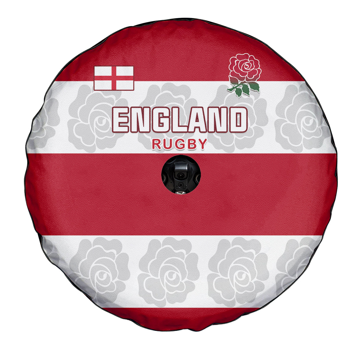 Custom England Rugby Spare Tire Cover The Red Rose Champion World Cup 2023 - Wonder Print Shop