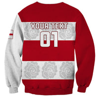 Custom England Rugby Sweatshirt The Red Rose Champion World Cup 2023 - Wonder Print Shop