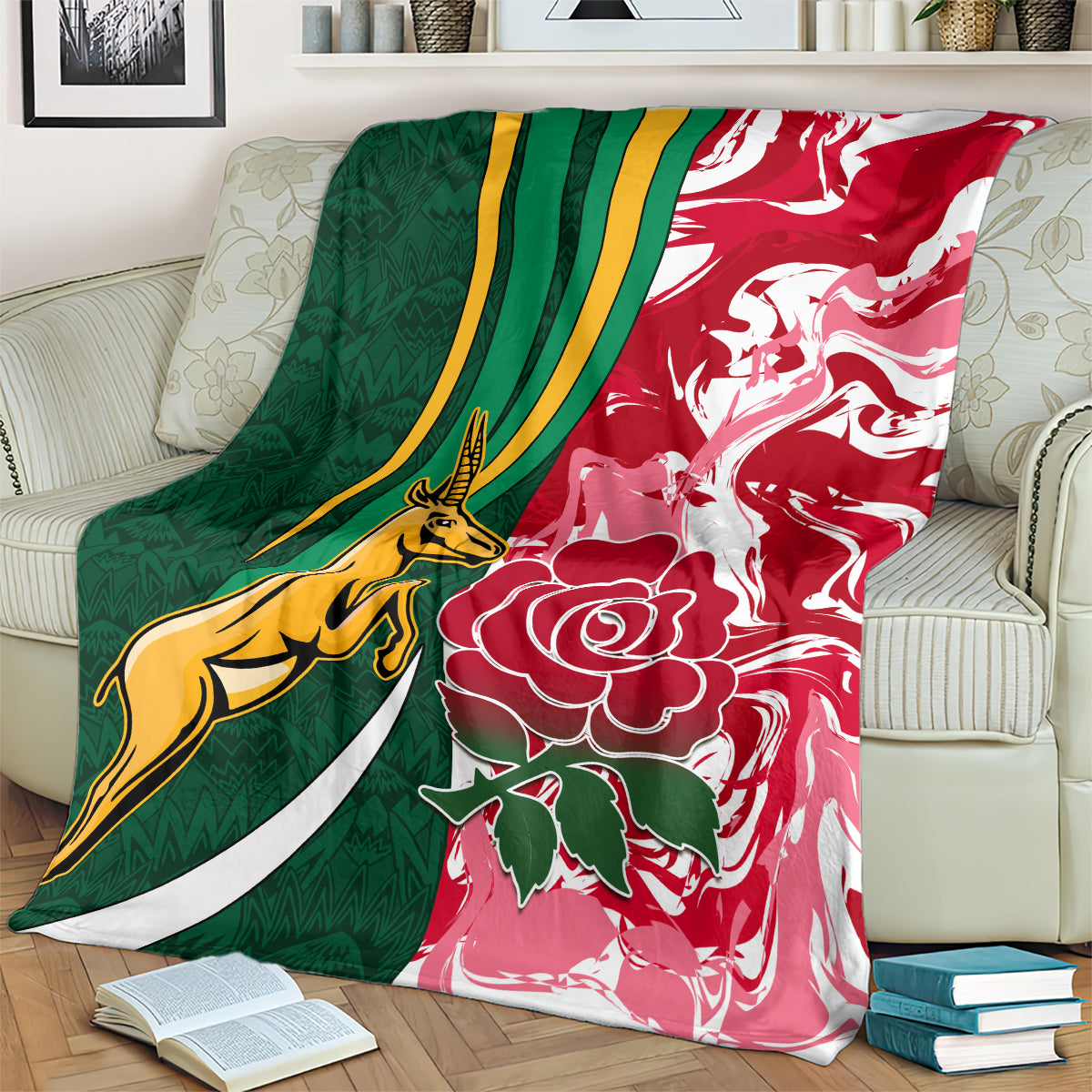 custom-south-africa-and-england-rugby-blanket-the-red-rose-protea-pattern