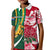 Custom South Africa and England Rugby Kid Polo Shirt The Red Rose Protea Pattern - Wonder Print Shop