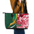 Custom South Africa and England Rugby Leather Tote Bag The Red Rose Protea Pattern - Wonder Print Shop