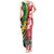 Custom South Africa and England Rugby Tank Maxi Dress The Red Rose Protea Pattern - Wonder Print Shop