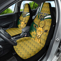 Custom South Africa Rugby Car Seat Cover Come On Bokke Champion World Cup 2023 - Wonder Print Shop