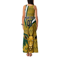 Custom South Africa Rugby Family Matching Tank Maxi Dress and Hawaiian Shirt Come On Bokke Champion World Cup 2023 - Wonder Print Shop