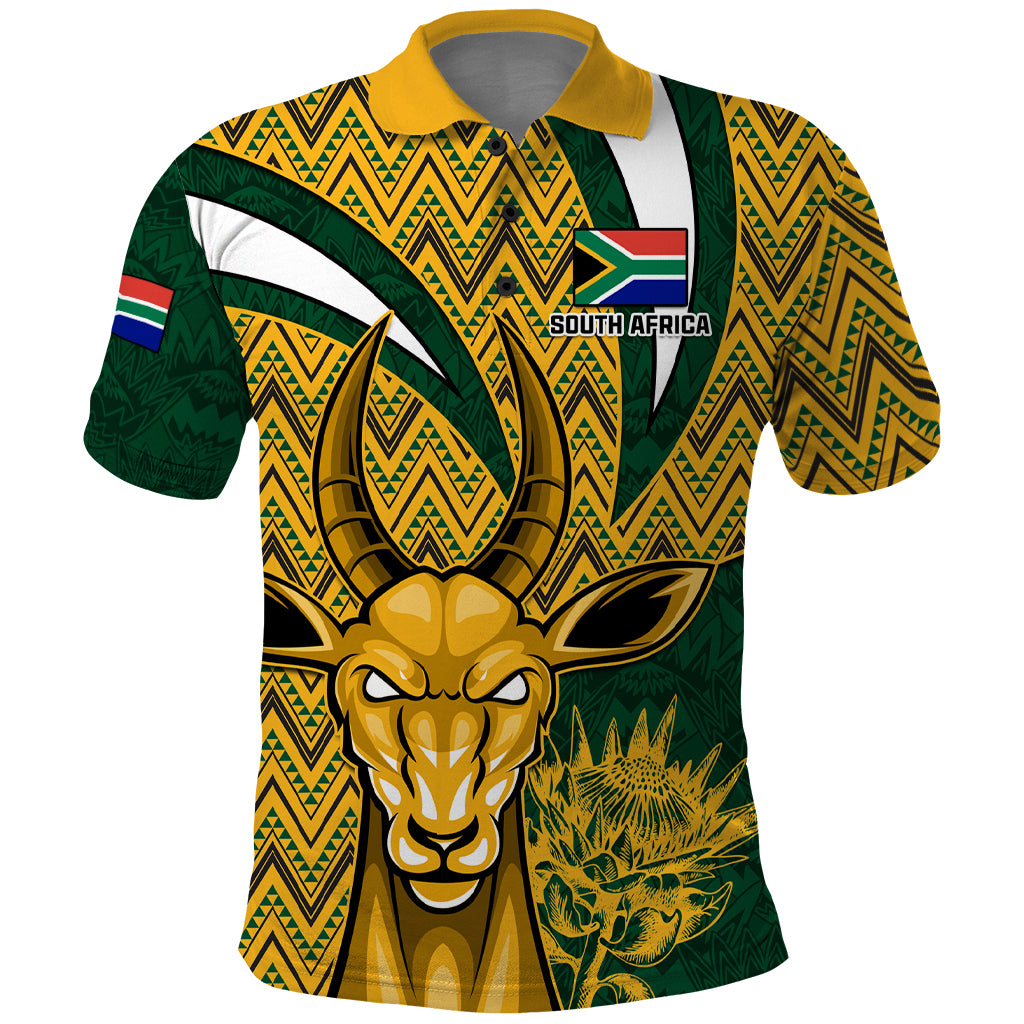 Custom South Africa Rugby Polo Shirt Come On Bokke Champion World Cup 2023 - Wonder Print Shop