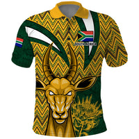 Custom South Africa Rugby Polo Shirt Come On Bokke Champion World Cup 2023 - Wonder Print Shop