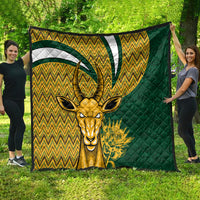 Custom South Africa Rugby Quilt Come On Bokke Champion World Cup 2023 - Wonder Print Shop