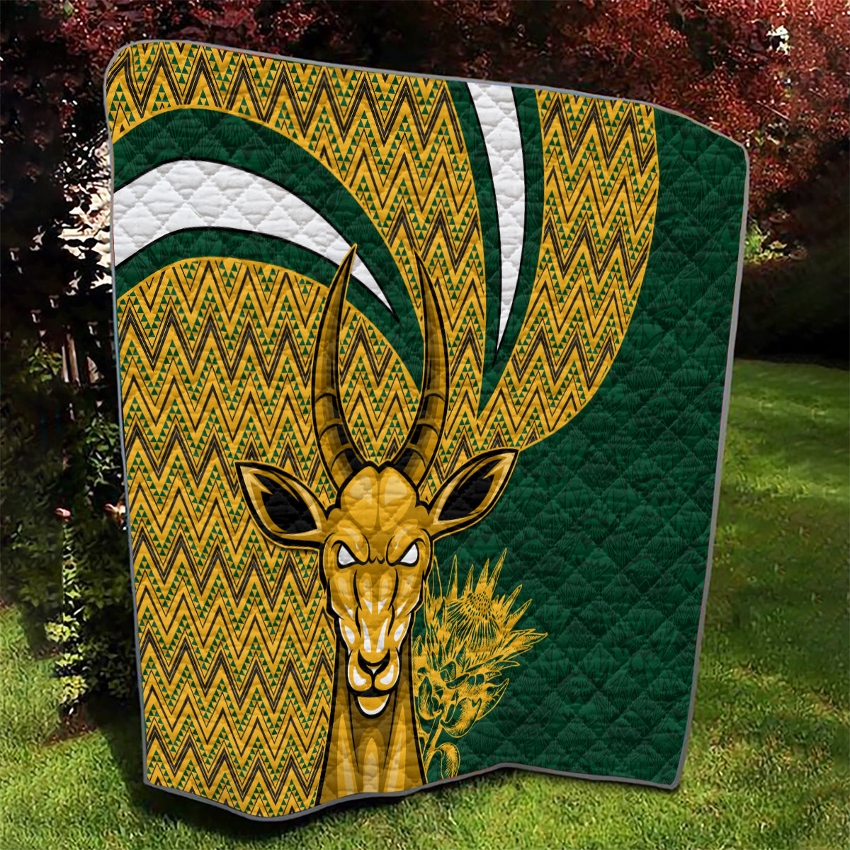 Custom South Africa Rugby Quilt Come On Bokke Champion World Cup 2023 - Wonder Print Shop