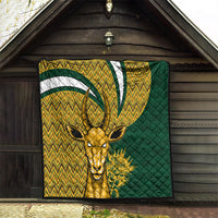 Custom South Africa Rugby Quilt Come On Bokke Champion World Cup 2023 - Wonder Print Shop