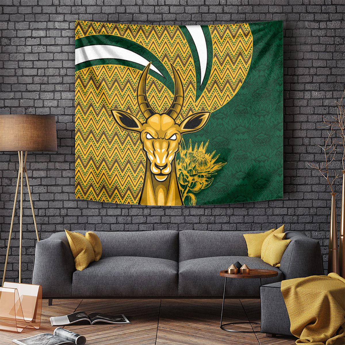 Custom South Africa Rugby Tapestry Come On Bokke Champion World Cup 2023 - Wonder Print Shop