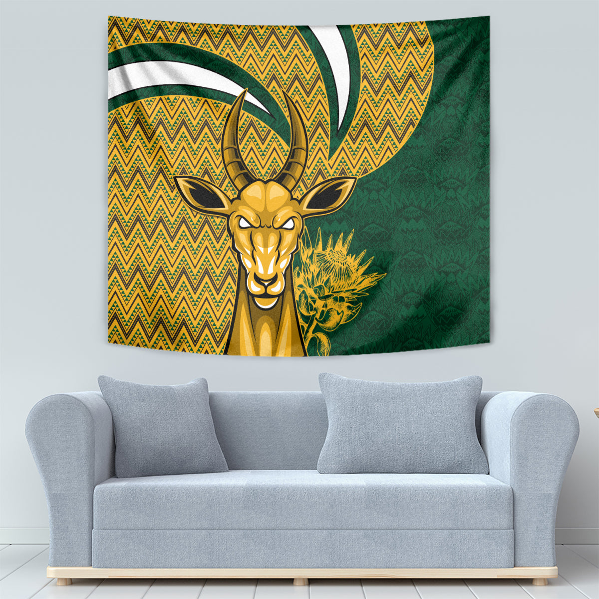 Custom South Africa Rugby Tapestry Come On Bokke Champion World Cup 2023 - Wonder Print Shop