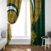 Custom South Africa Rugby Window Curtain Come On Bokke Champion World Cup 2023 - Wonder Print Shop