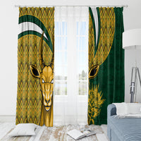 Custom South Africa Rugby Window Curtain Come On Bokke Champion World Cup 2023 - Wonder Print Shop