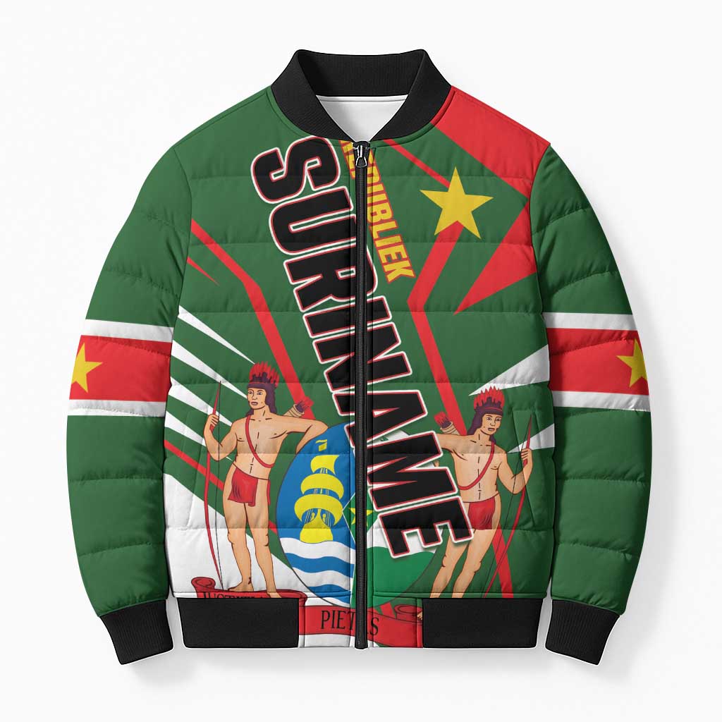 Republiek Suriname Bomber Puffer Jacket Special Edition - Wonder Print Shop