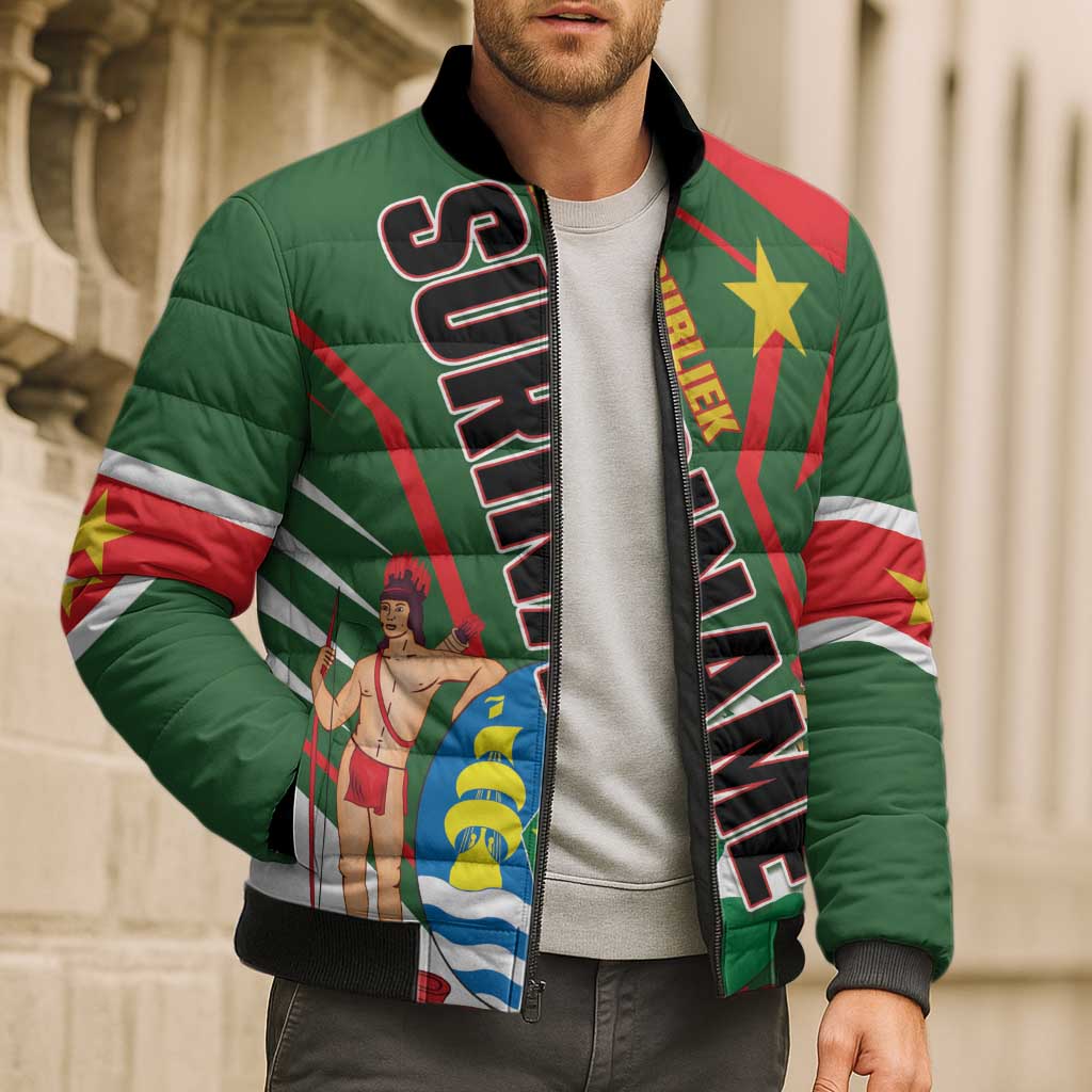 Republiek Suriname Bomber Puffer Jacket Special Edition - Wonder Print Shop