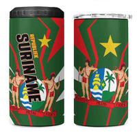 Republiek Suriname 4 in 1 Can Cooler Tumbler Special Edition - Wonder Print Shop