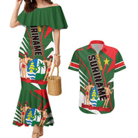Republiek Suriname Couples Matching Mermaid Dress and Hawaiian Shirt Special Edition - Wonder Print Shop