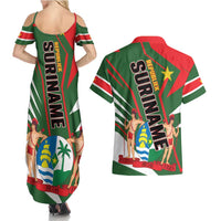 Republiek Suriname Couples Matching Summer Maxi Dress and Hawaiian Shirt Special Edition - Wonder Print Shop