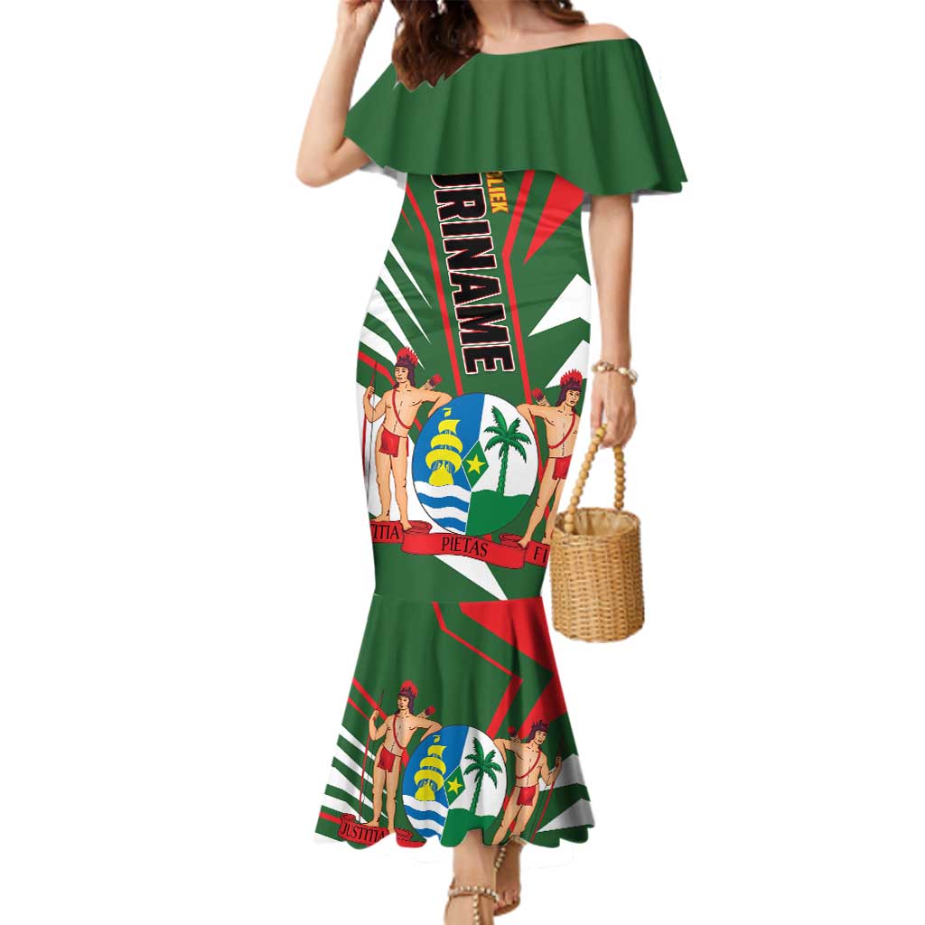 Republiek Suriname Family Matching Mermaid Dress and Hawaiian Shirt Special Edition - Wonder Print Shop