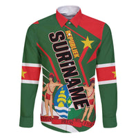 Republiek Suriname Family Matching Off The Shoulder Long Sleeve Dress and Hawaiian Shirt Special Edition - Wonder Print Shop